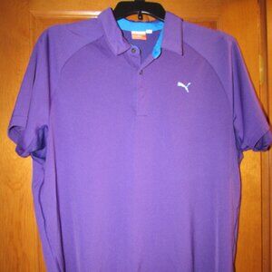 Puma Men's Purple Athletic Polo Size XL